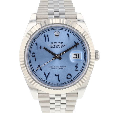 rolex datejust jubilee ice blue|rolex datejust ii 41mm price.